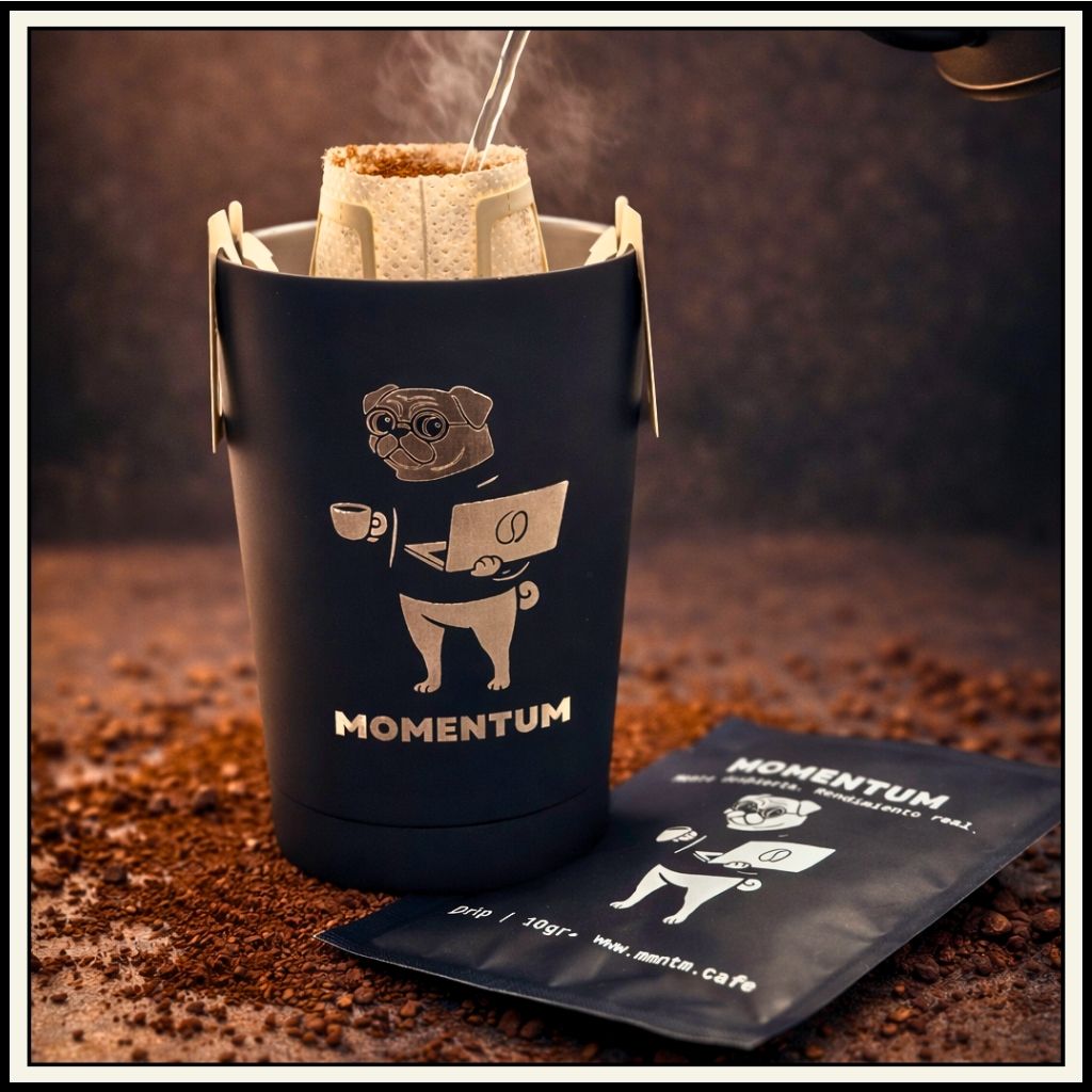 Set Momentum: 10 Coffee Drips + Termo-Mug 360ml